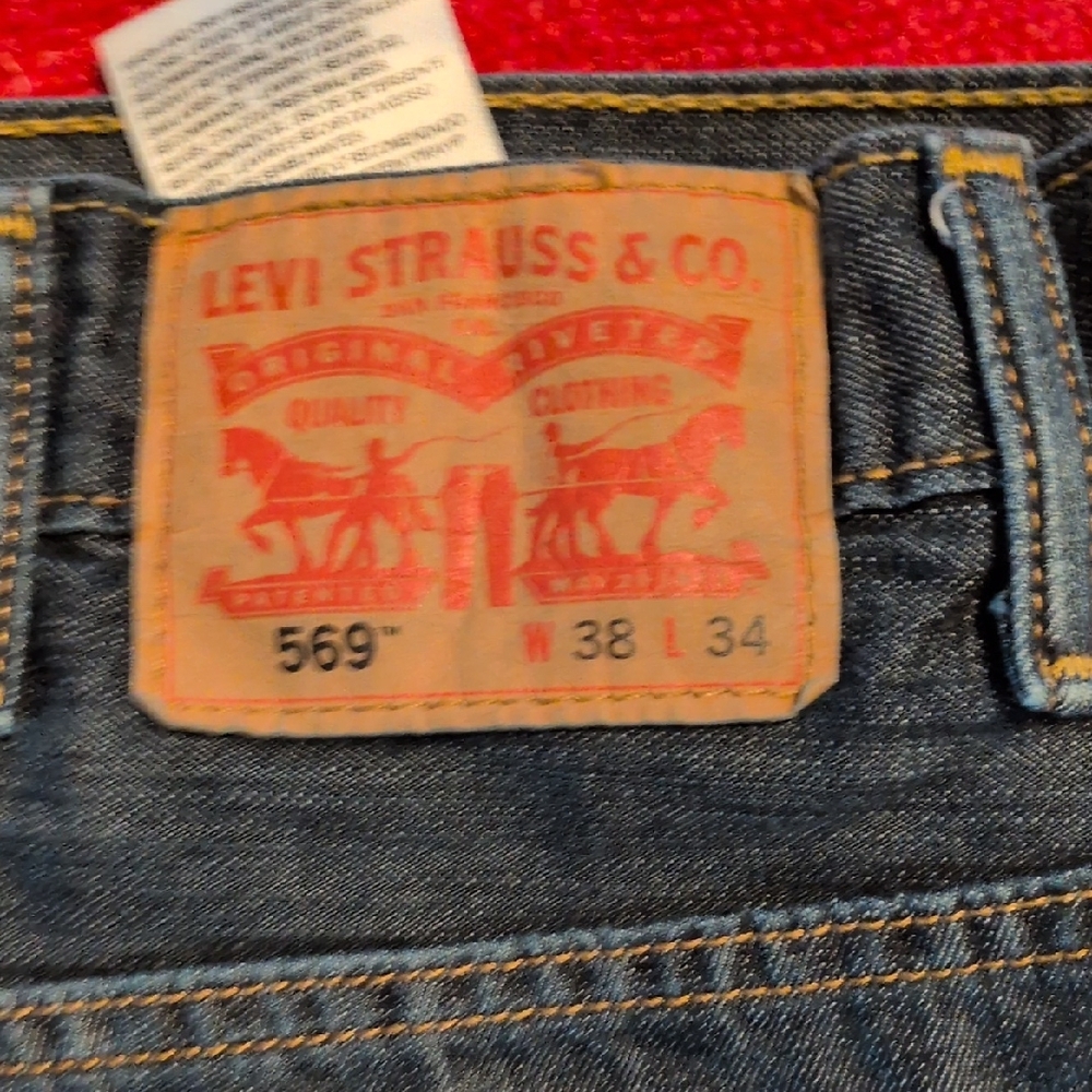 Levi's Men's Classic Indigo Straight Jeans - Picture 2 of 2